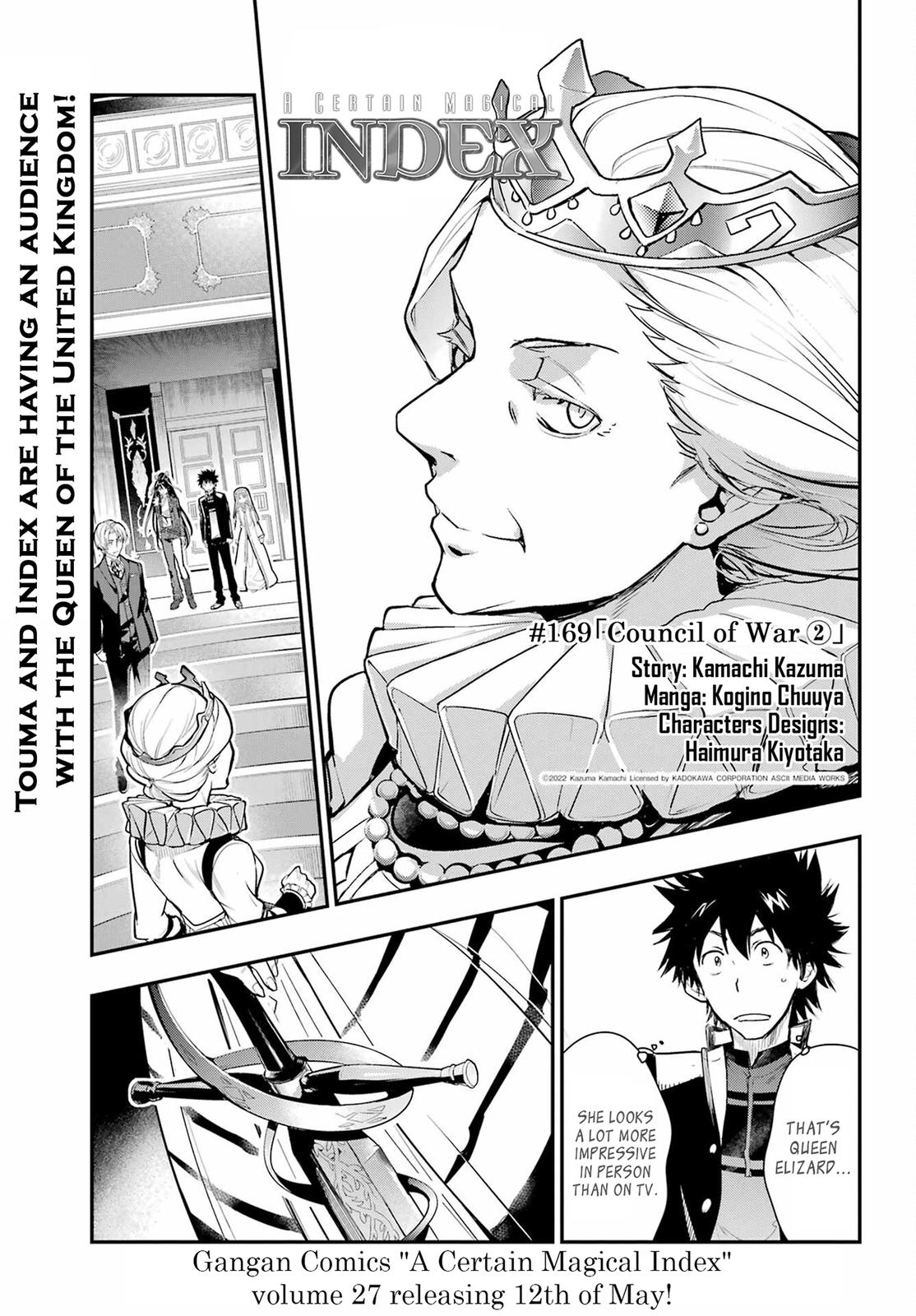 Toaru Majutsu no Index Chap 169 - Next Chap 170
