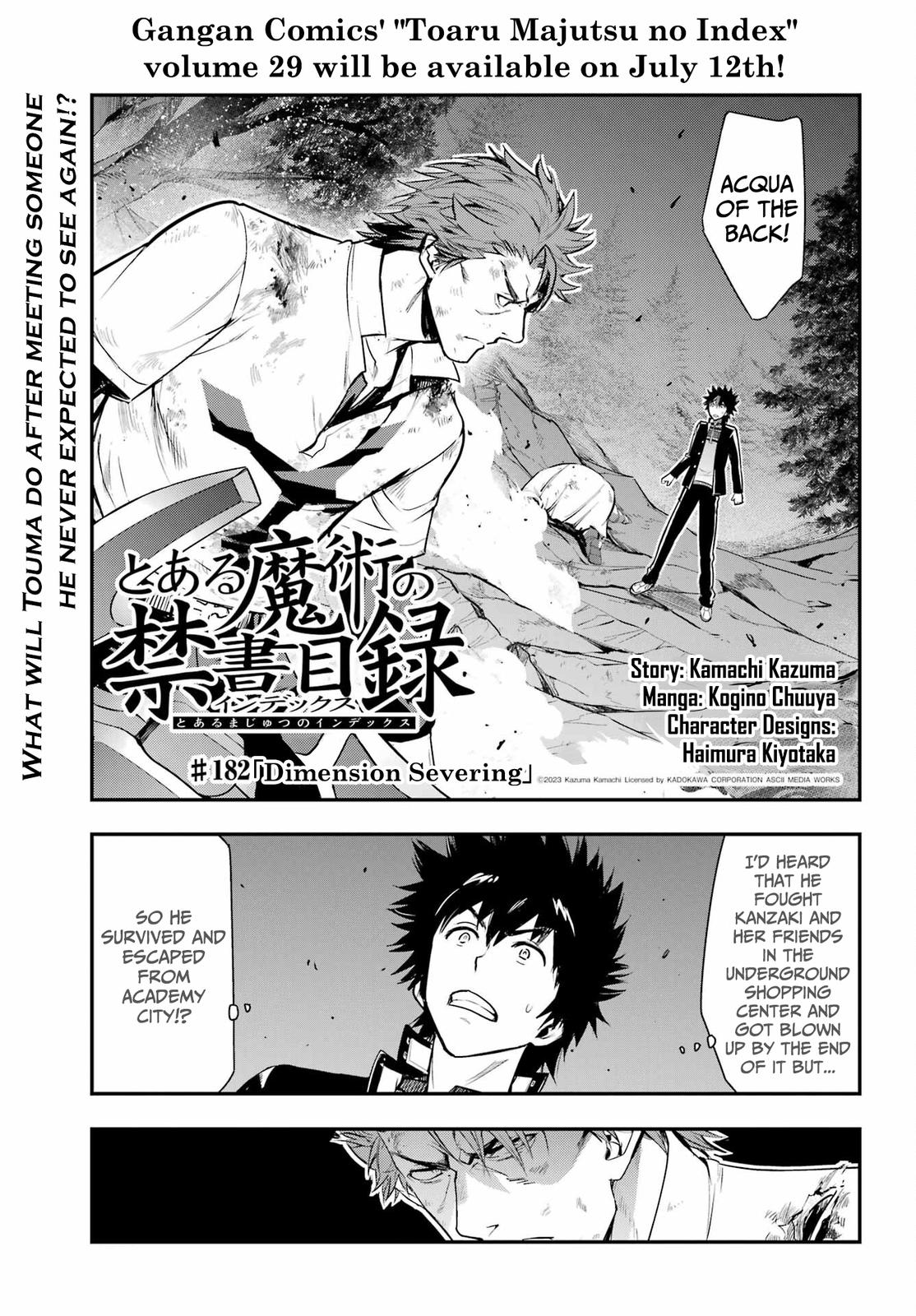 Toaru Majutsu no Index Chap 182 - Next Chap 183