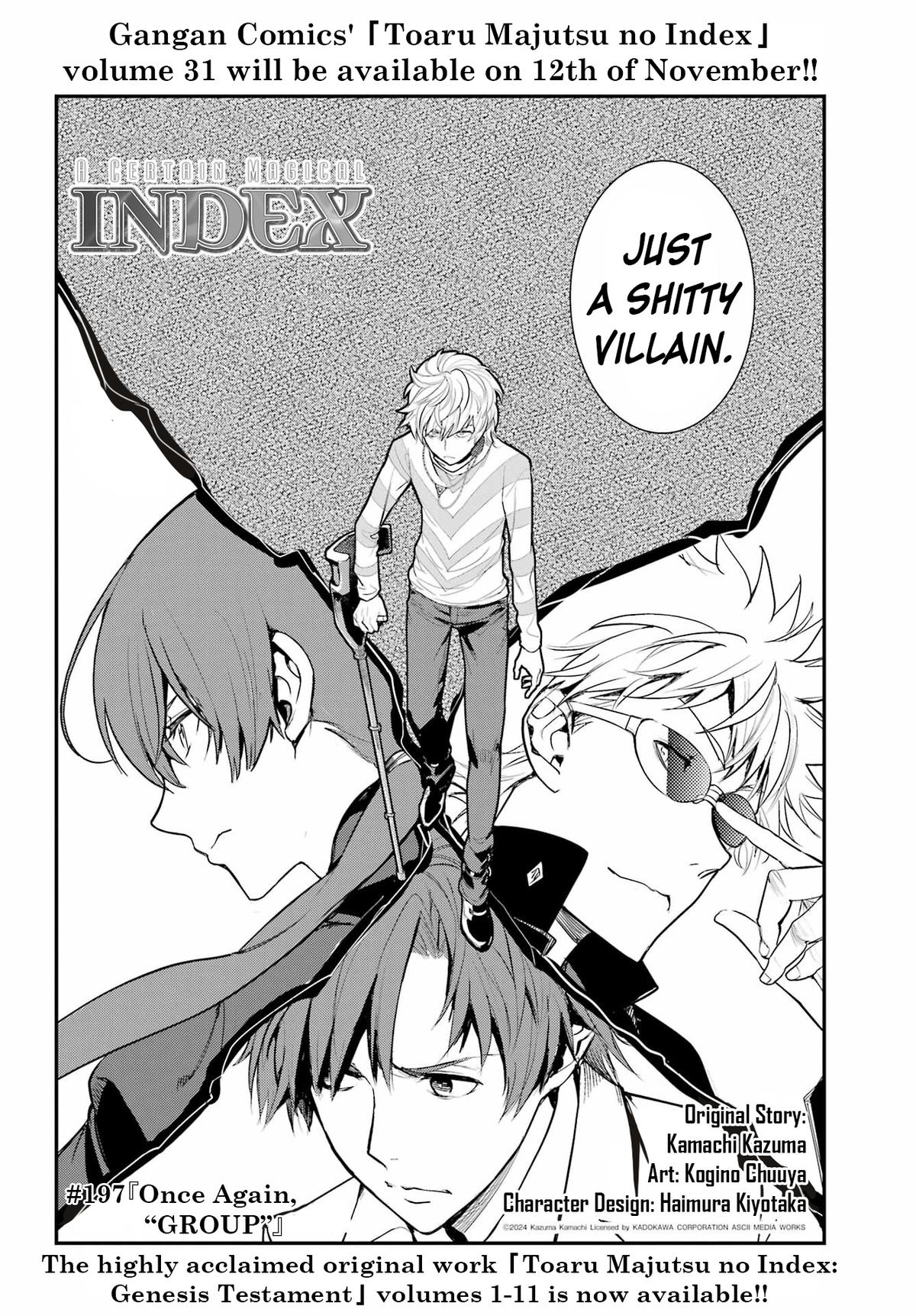 Toaru Majutsu no Index Chap 197 - Next Chap 198