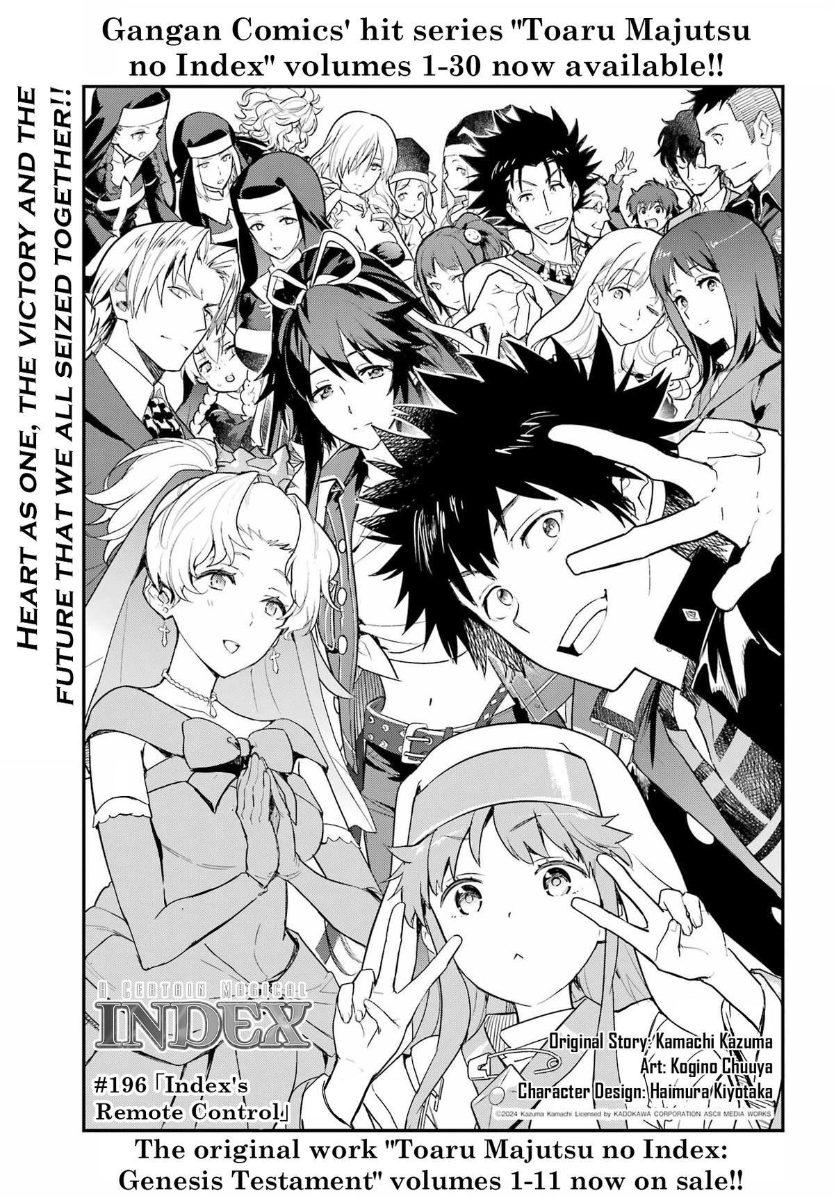 Toaru Majutsu no Index Chap 196 - Next Chap 197
