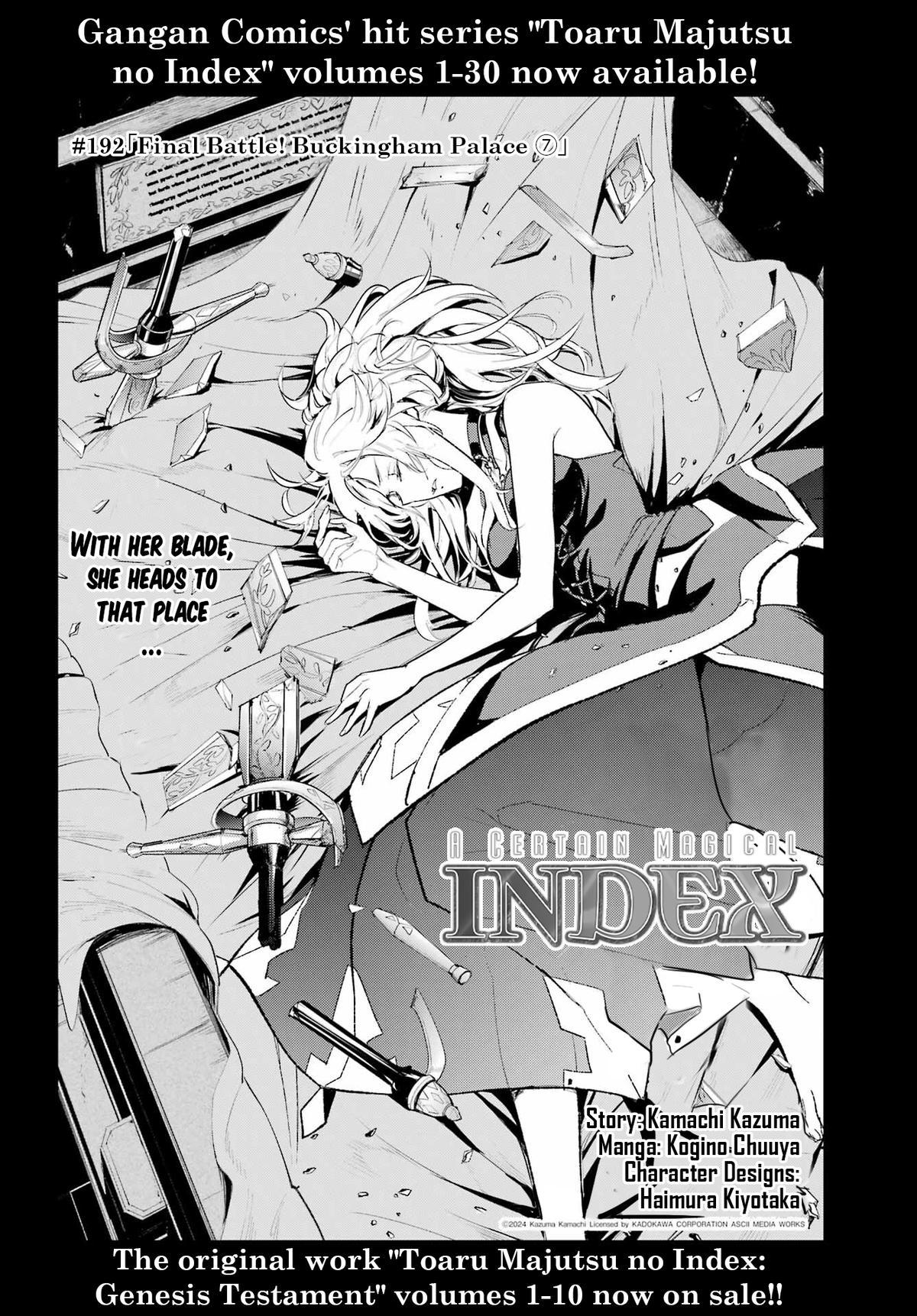 Toaru Majutsu no Index Chap 192 - Next Chap 193