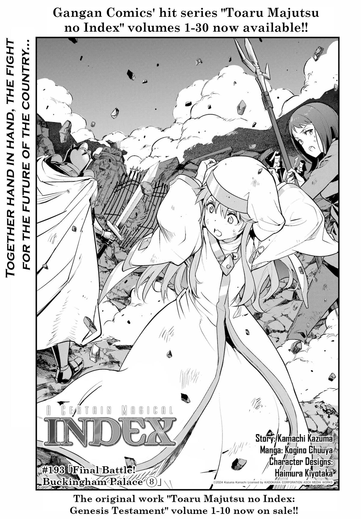 Toaru Majutsu no Index Chap 193 - Next Chap 194
