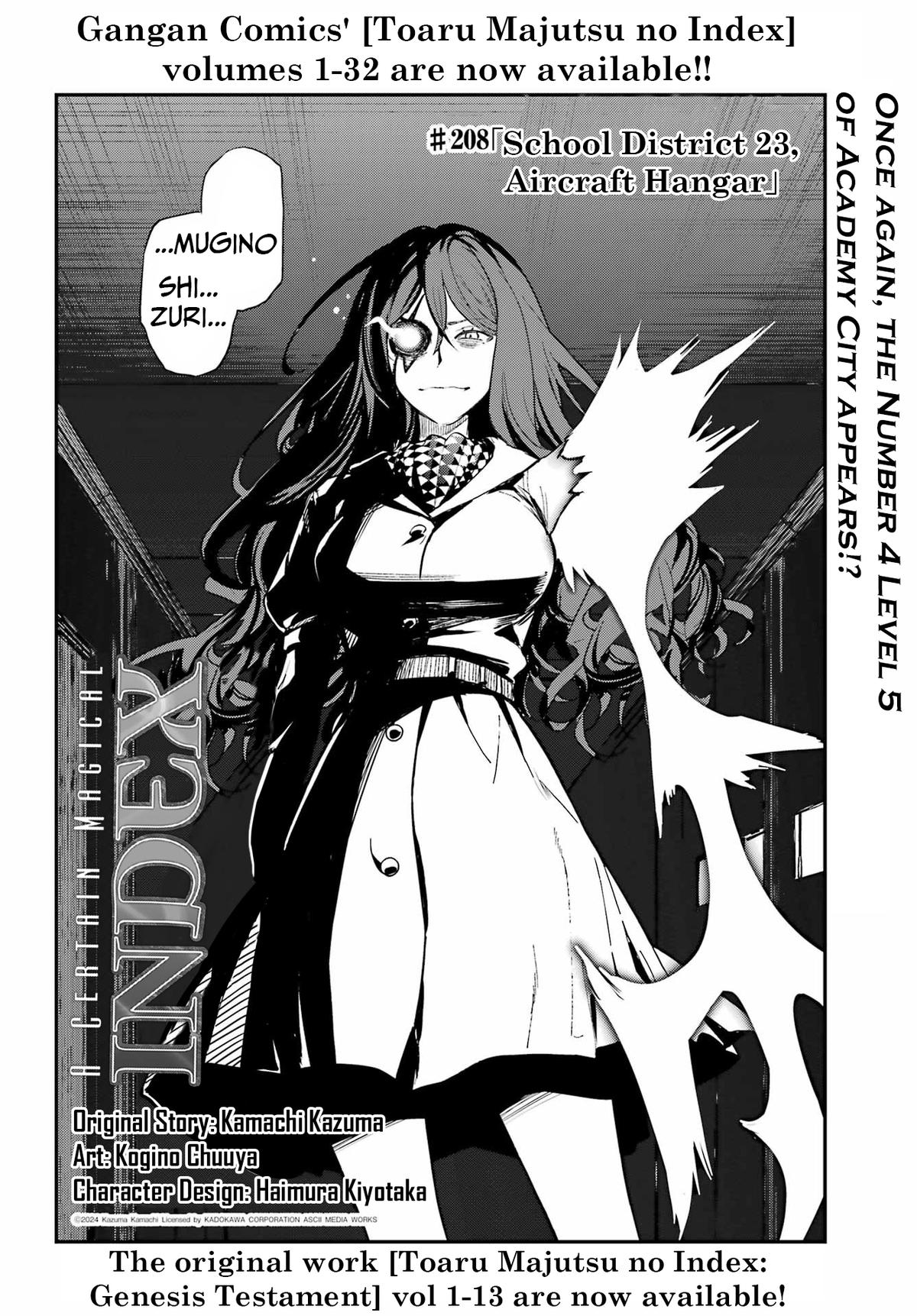 Toaru Majutsu no Index Chap 208 - Next Chap 209