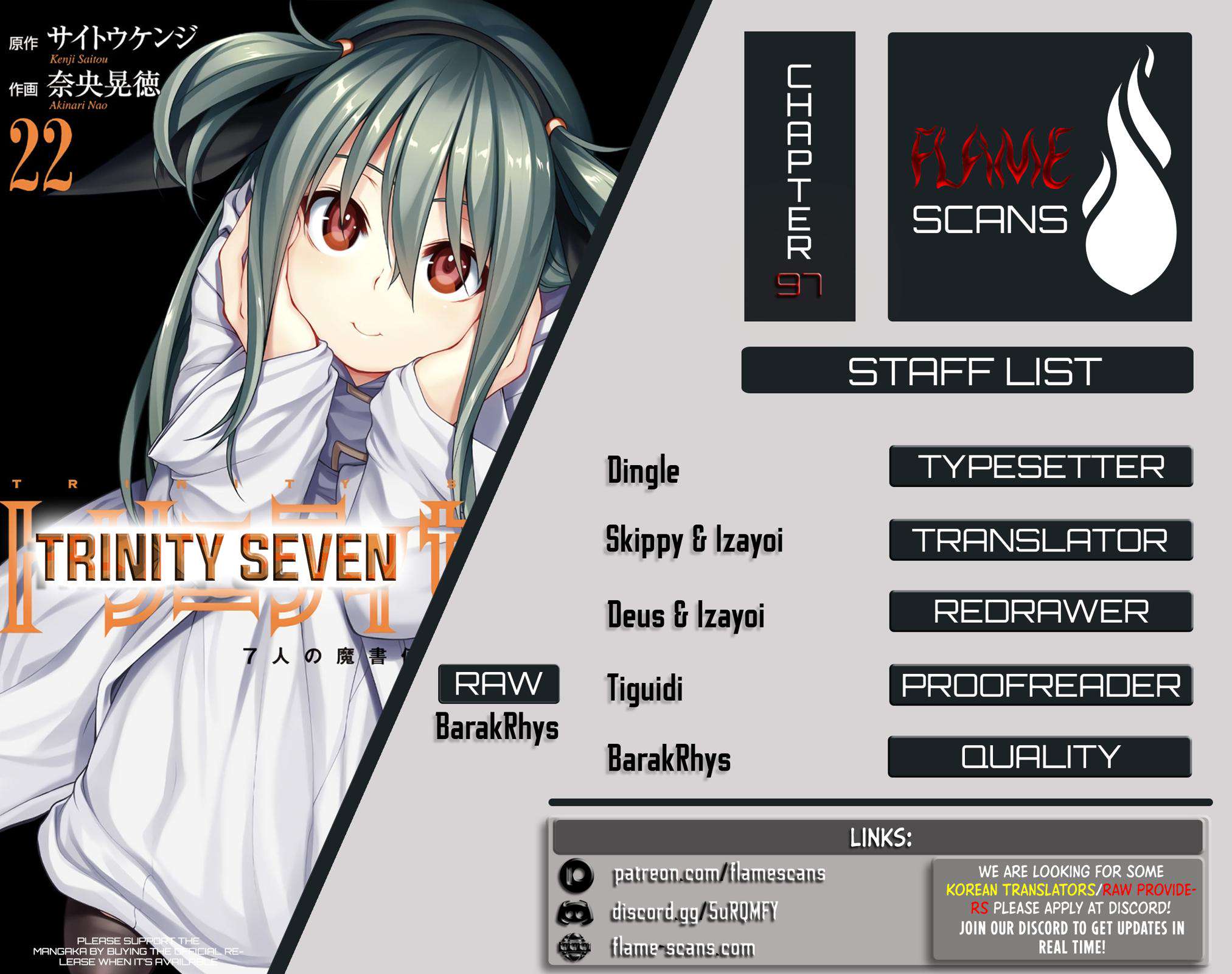 Trinity Seven: 7-Nin no Mahoutsukai Chap 97 - Next Chap 98