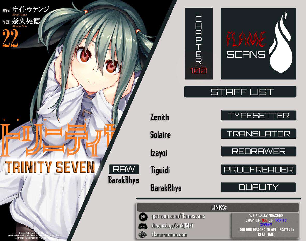 Trinity Seven: 7-Nin no Mahoutsukai Chap 100 - Next Chap 101