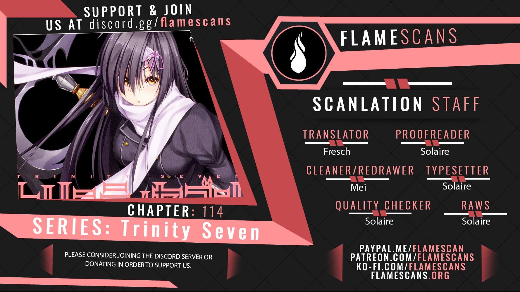 Trinity Seven: 7-Nin no Mahoutsukai Chap 114 - Next Chap 115