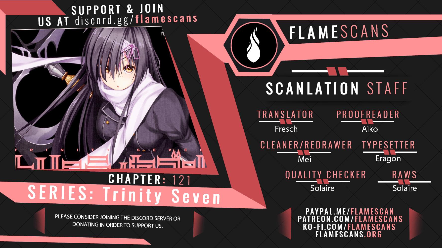 Trinity Seven: 7-Nin no Mahoutsukai Chap 121 - Next Chap 122