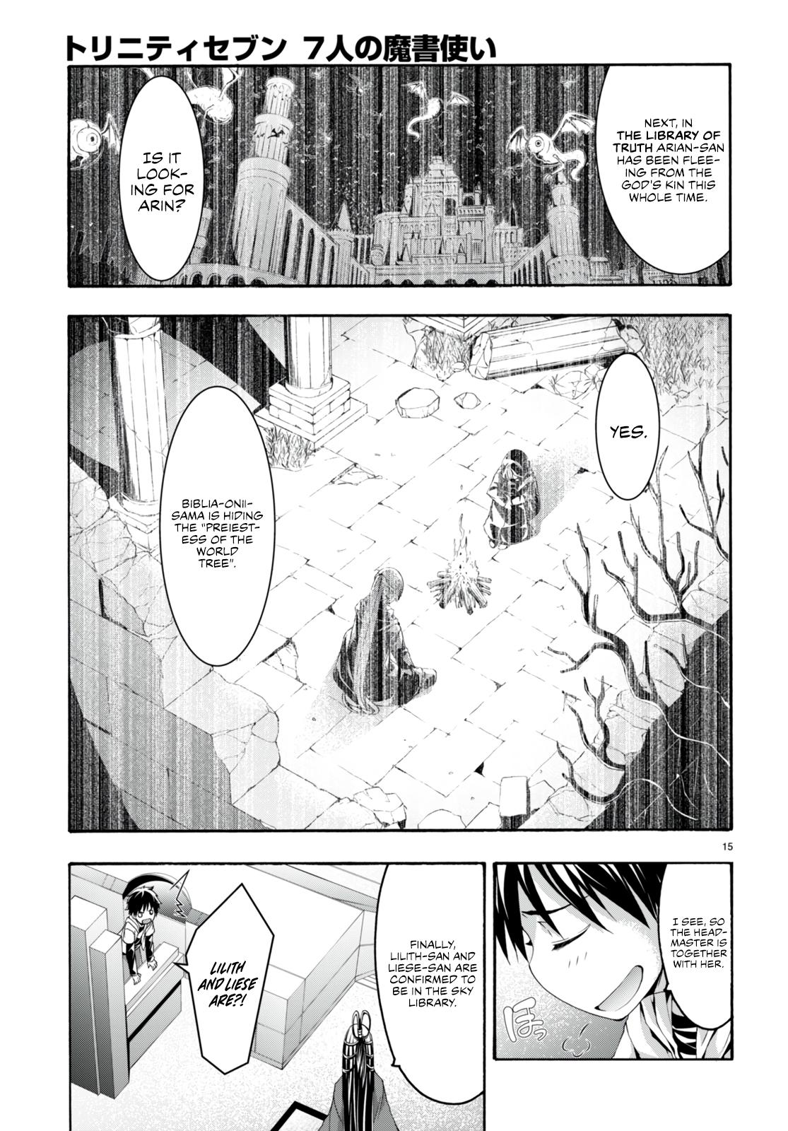 Trinity Seven: 7-Nin no Mahoutsukai Chap 133 - Next Chap 134