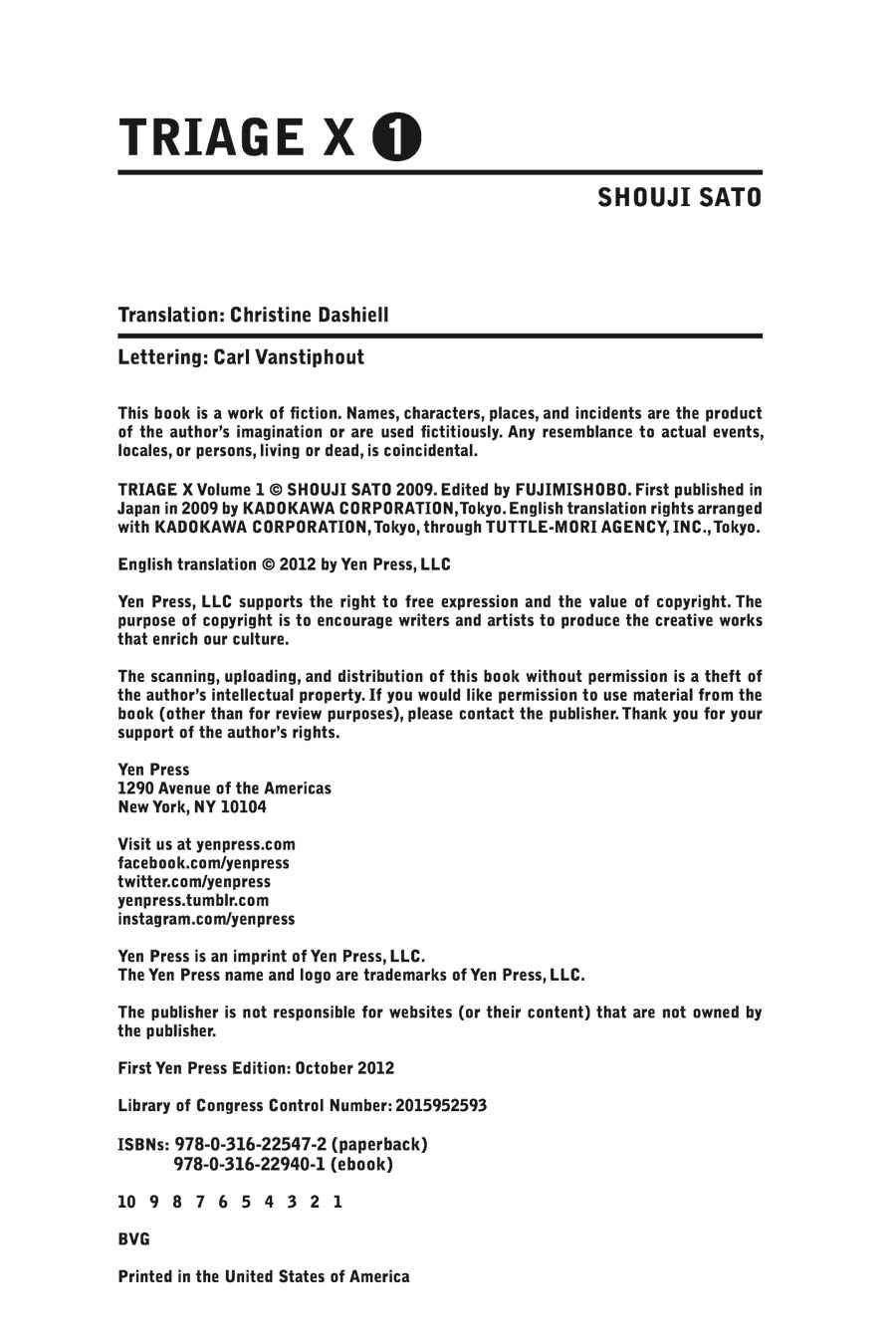 Triage X Chap 1 - Next Chap 2