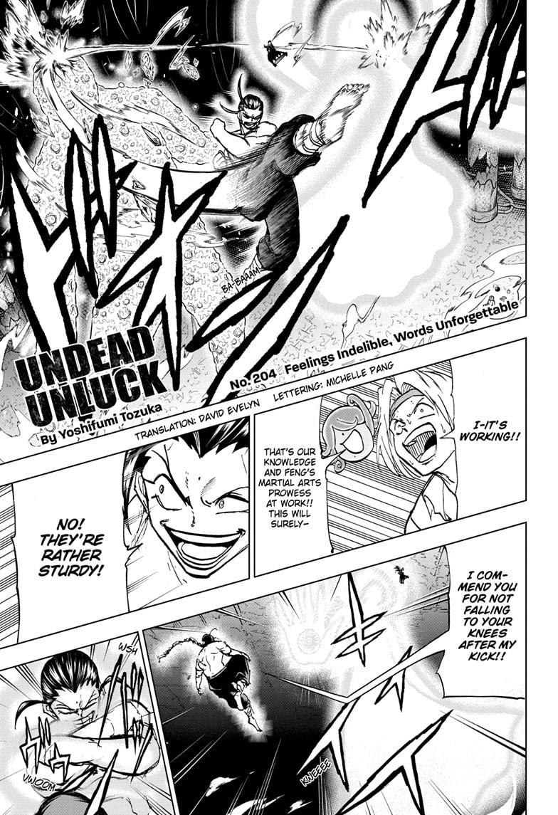 UNDEAD UNLUCK Chap 204 - Next Chap 205
