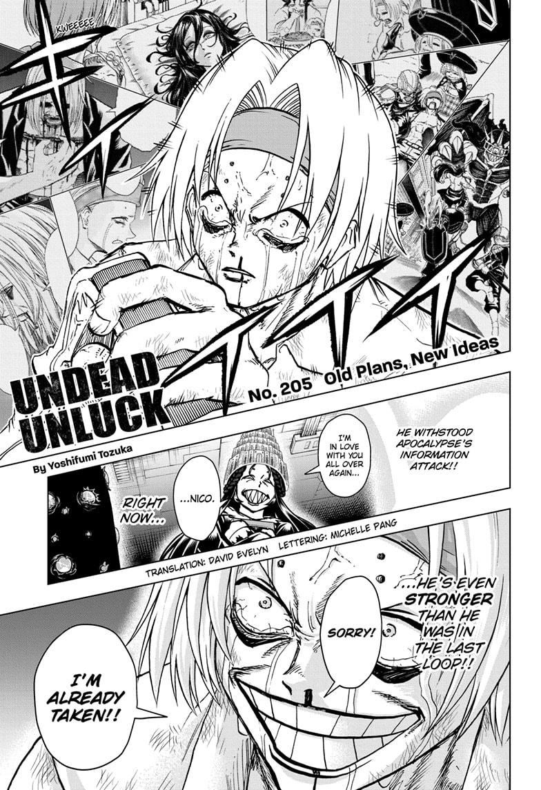 UNDEAD UNLUCK Chap 205 - Next Chap 206
