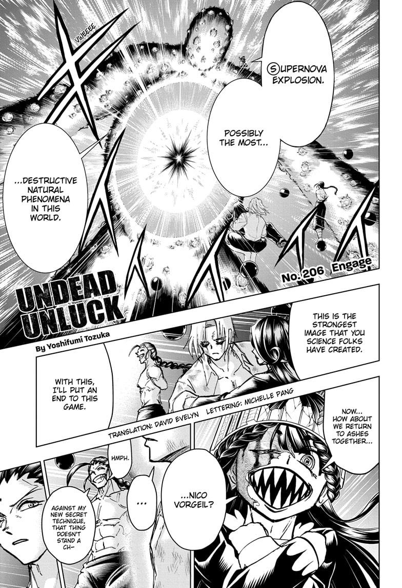 UNDEAD UNLUCK Chap 206 - Next Chap 207