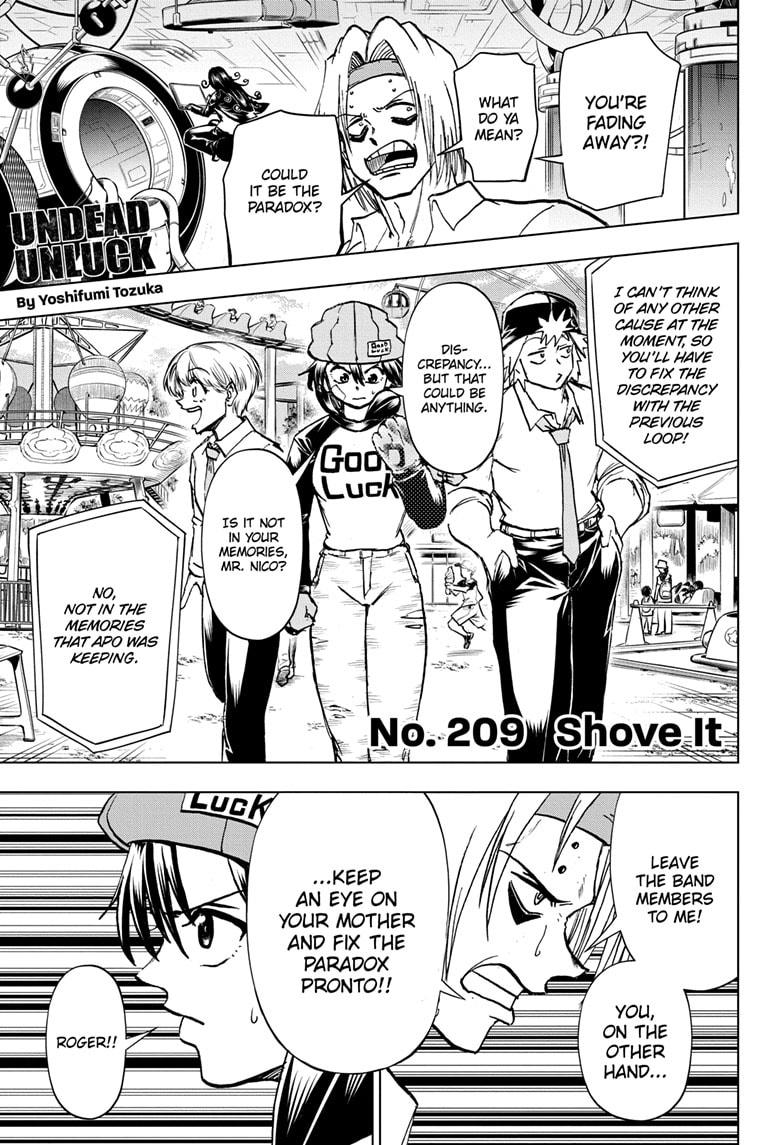 UNDEAD UNLUCK Chap 209 - Next Chap 210