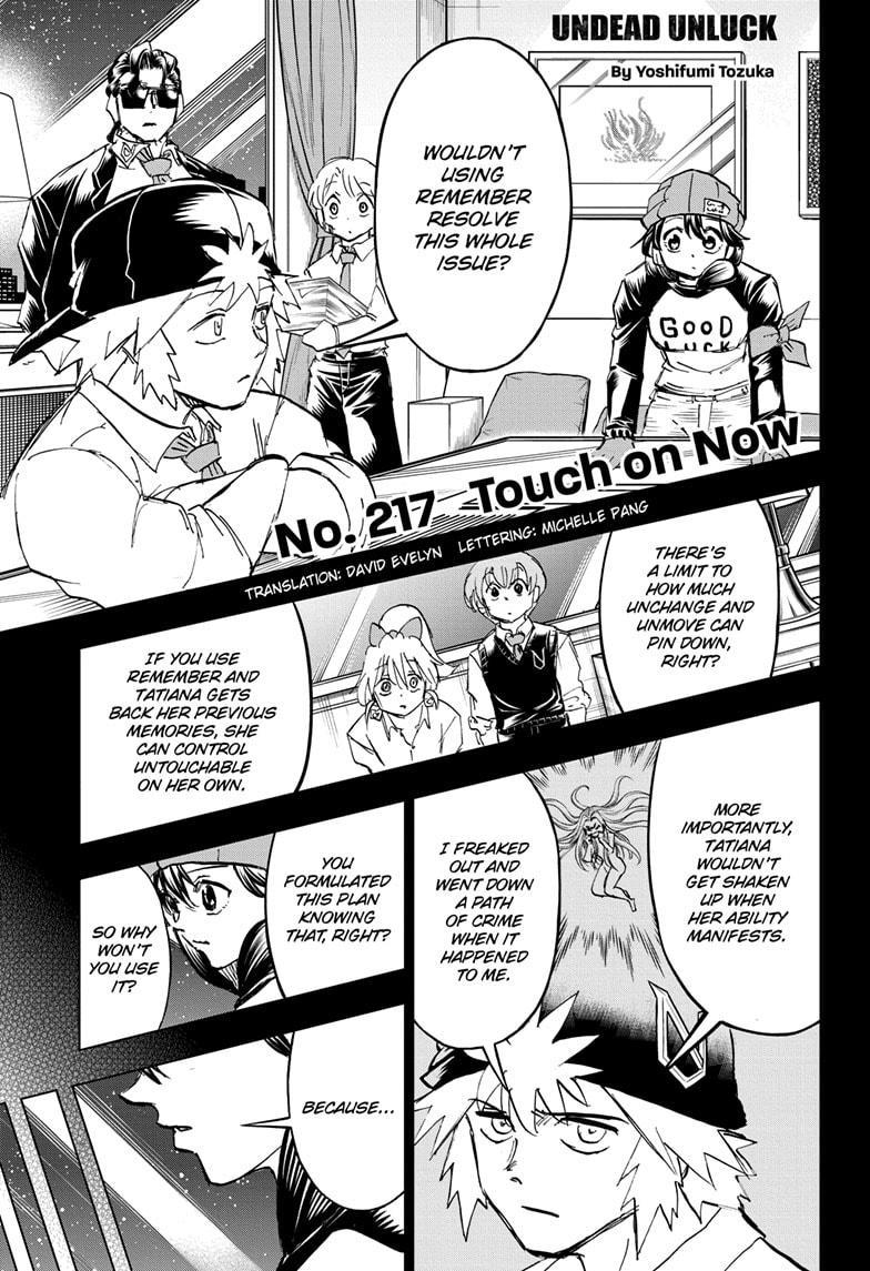 UNDEAD UNLUCK Chap 217 - Next Chap 218