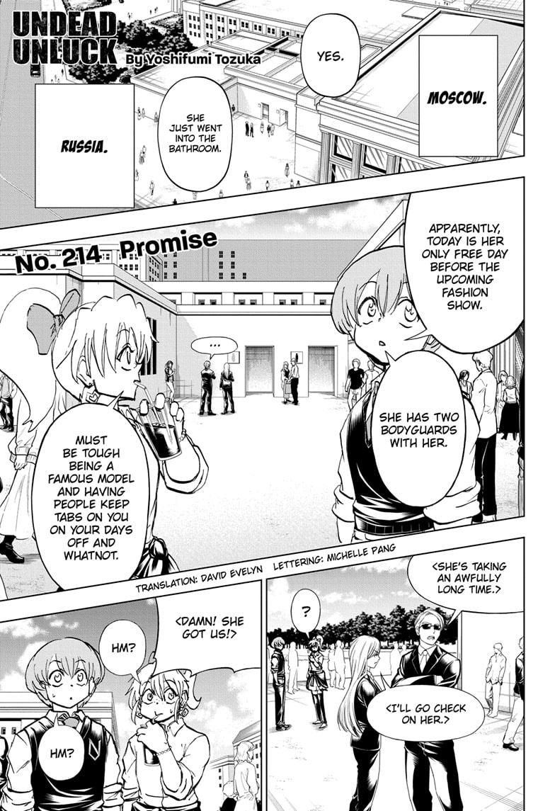 UNDEAD UNLUCK Chap 214 - Next Chap 215
