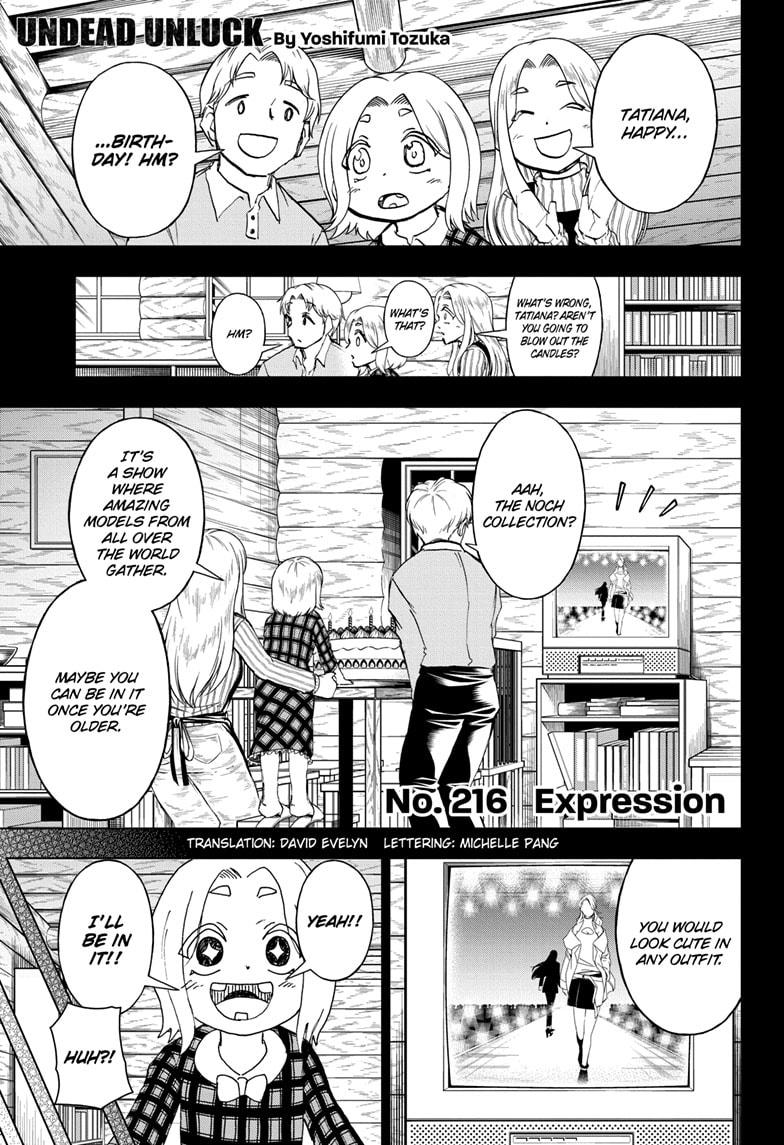 UNDEAD UNLUCK Chap 216 - Next Chap 217