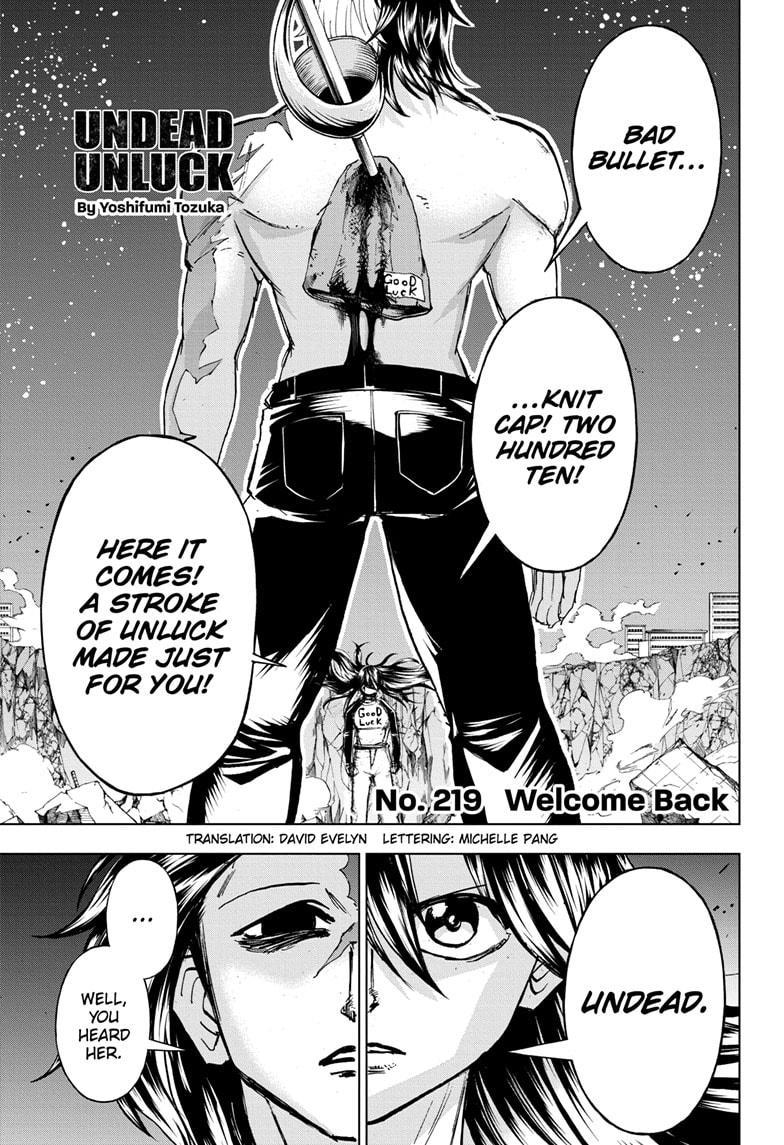 UNDEAD UNLUCK Chap 219 - Next Chap 220