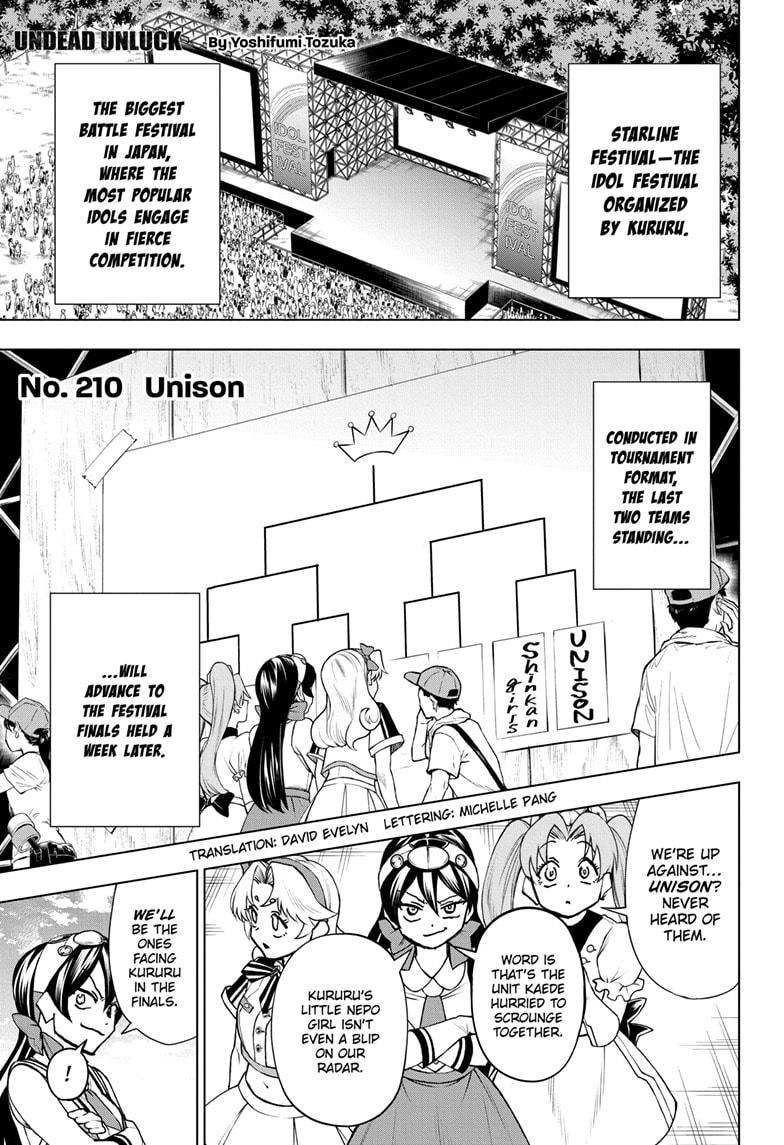 UNDEAD UNLUCK Chap 210 - Next Chap 211