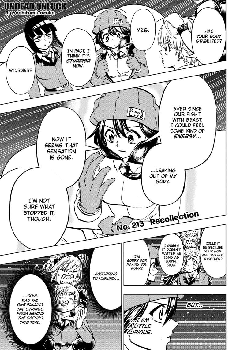 UNDEAD UNLUCK Chap 213 - Next Chap 214