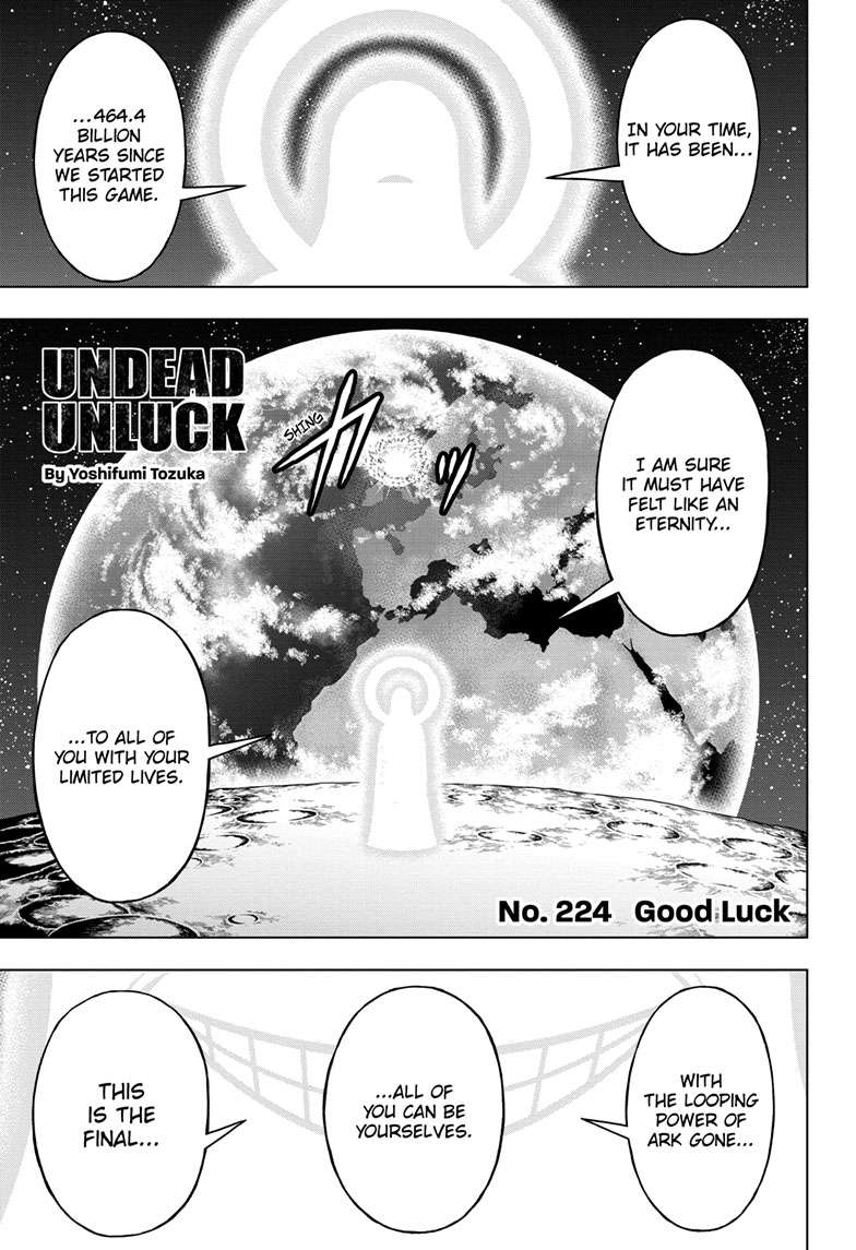 UNDEAD UNLUCK Chap 224 - Next Chap 225
