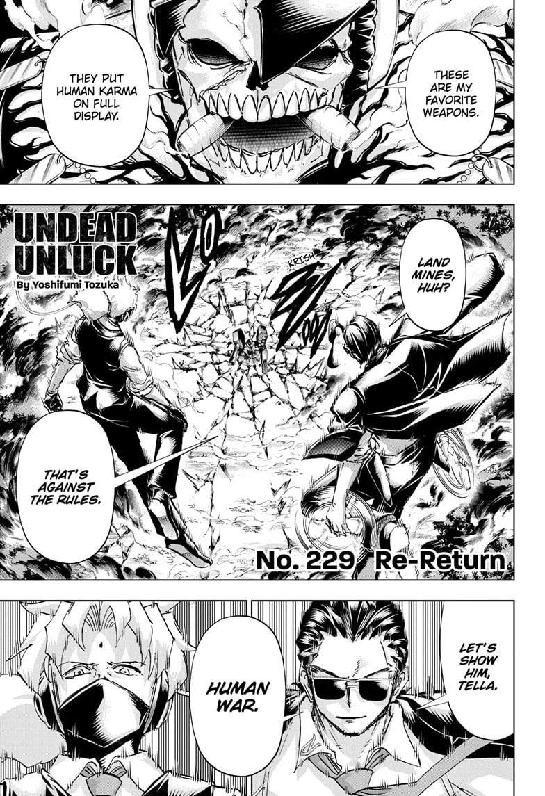 UNDEAD UNLUCK Chap 229 - Next Chap 230