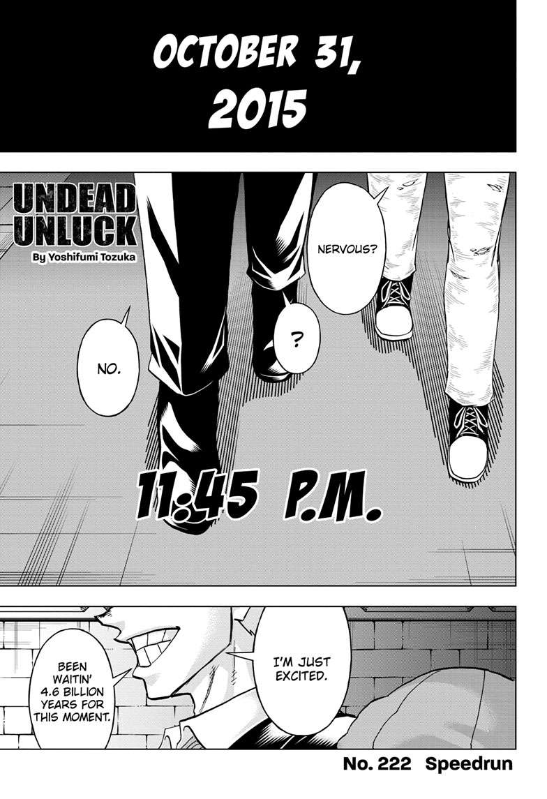 UNDEAD UNLUCK Chap 222 - Next Chap 223