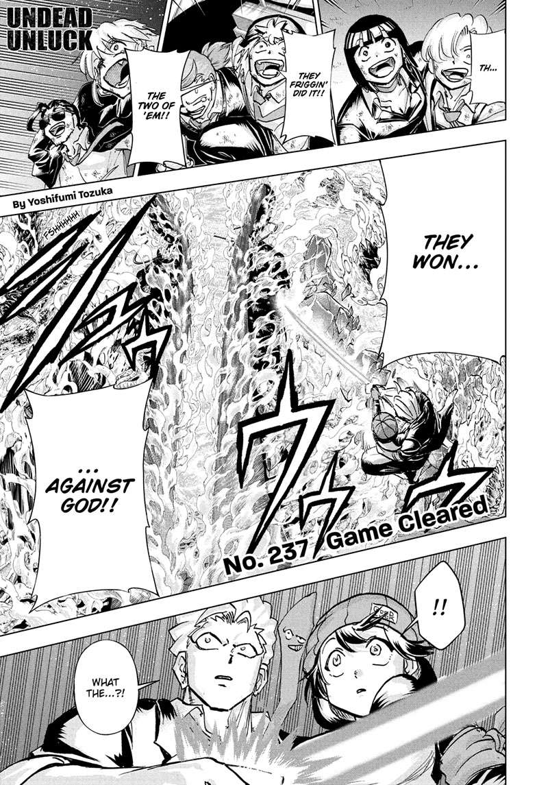 UNDEAD UNLUCK Chap 237 - Next Chap 238
