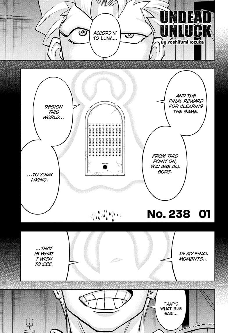 UNDEAD UNLUCK Chap 238 - Next Chap 239