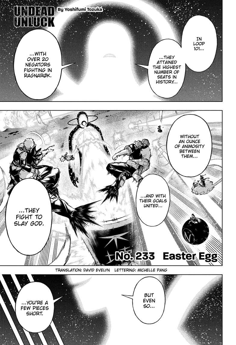 UNDEAD UNLUCK Chap 233 - Next Chap 234