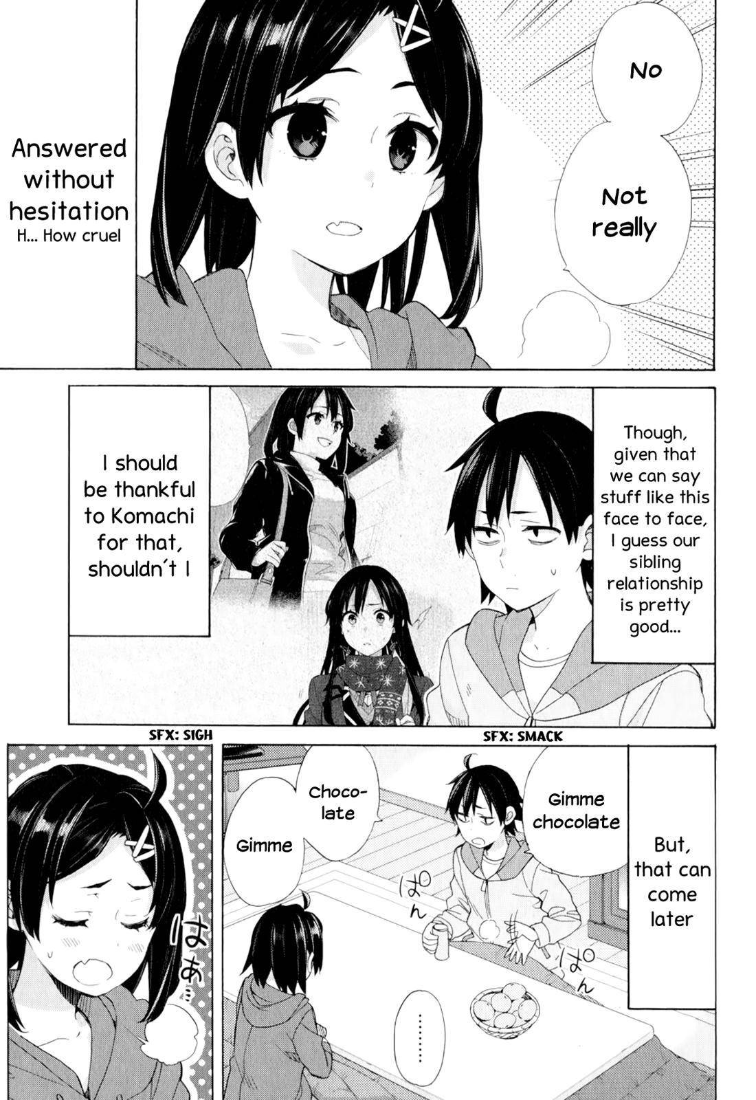 Yahari Ore no Seishun Love Come wa Machigatteiru -Mougenroku Chap 57 - Next Chap 58