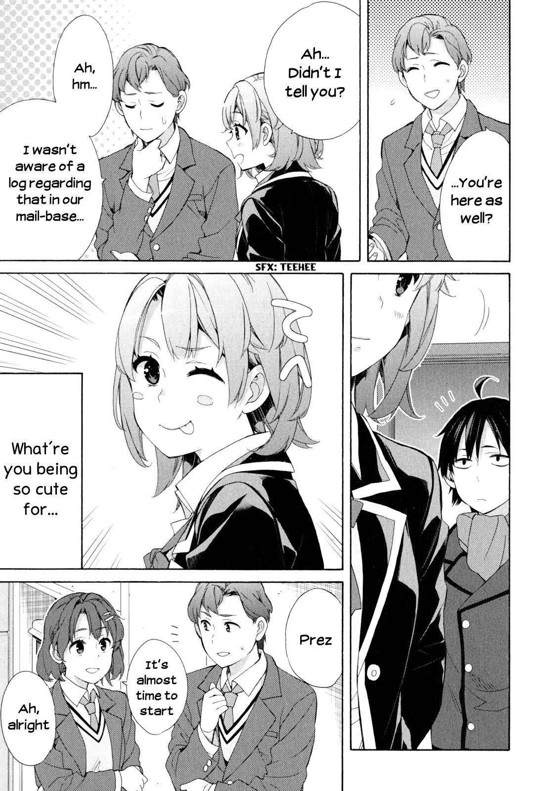 Yahari Ore no Seishun Love Come wa Machigatteiru -Mougenroku Chap 53 - Next Chap 54