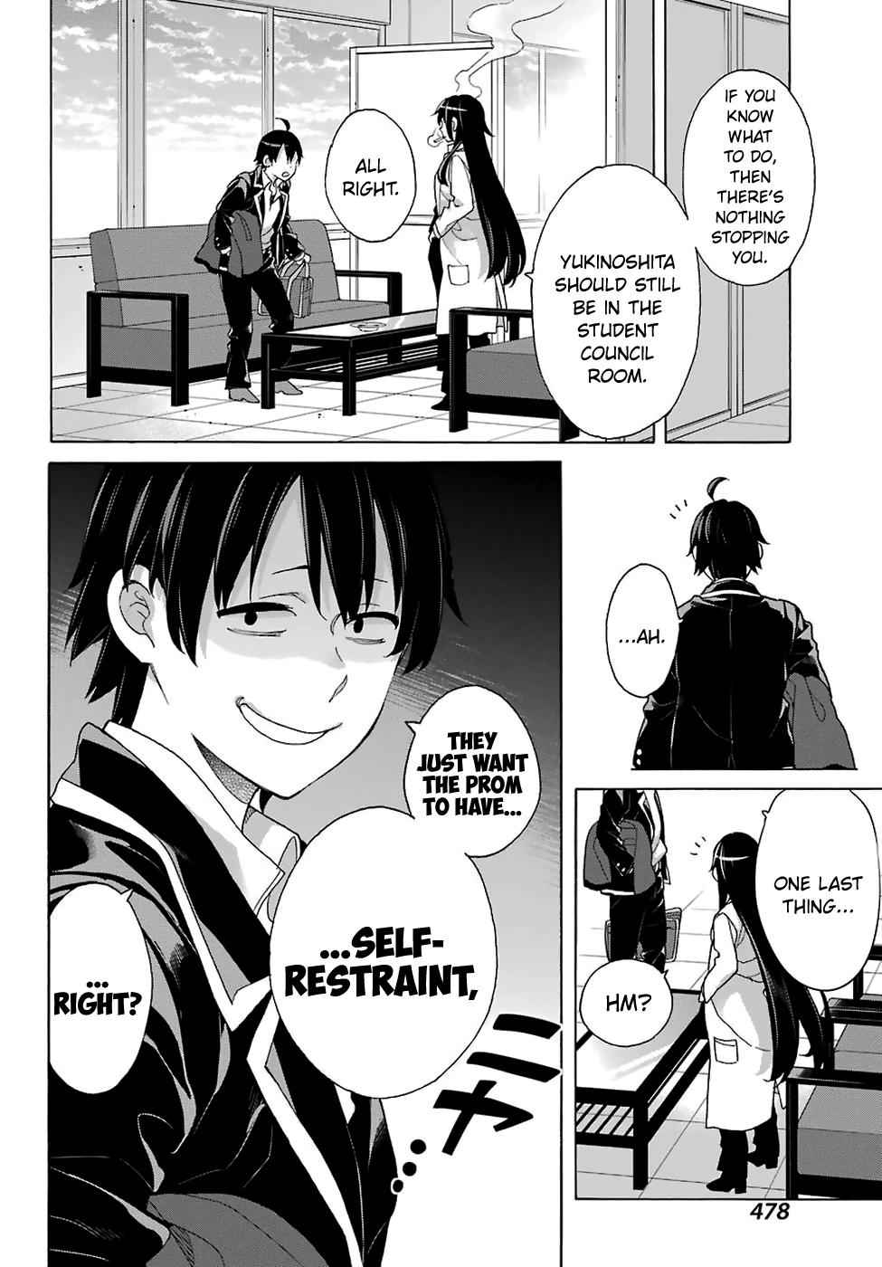 Yahari Ore no Seishun Love Come wa Machigatteiru -Mougenroku Chap 76 - Next Chap 77