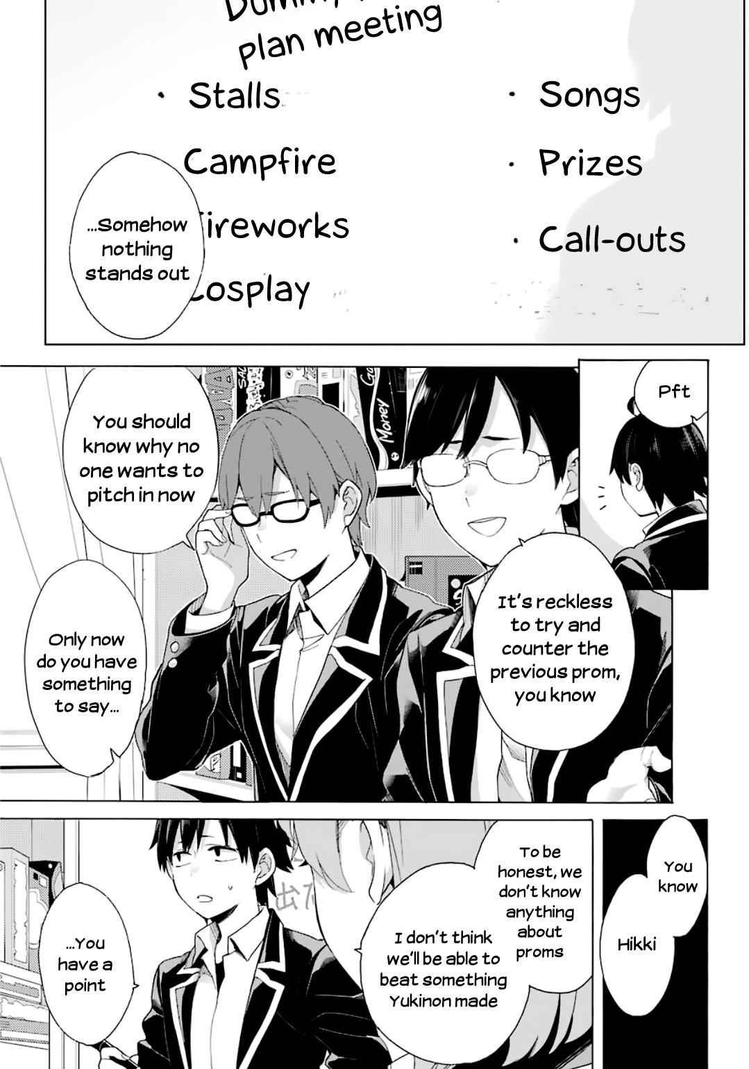 Yahari Ore no Seishun Love Come wa Machigatteiru -Mougenroku Chap 84 - Next Chap 85