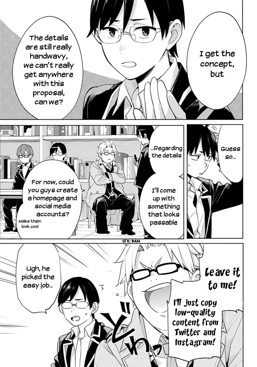 Yahari Ore no Seishun Love Come wa Machigatteiru -Mougenroku Chap 85 - Next Chap 86