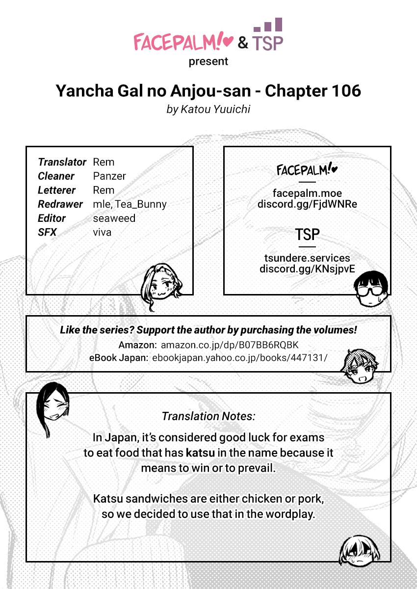 Yancha Gal no Anjou-san Chap 106 - Next Chap 107