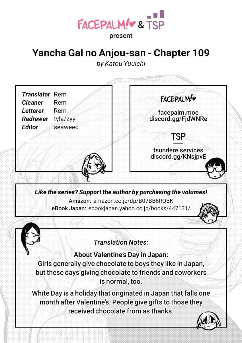 Yancha Gal no Anjou-san Chap 109 - Next Chap 110