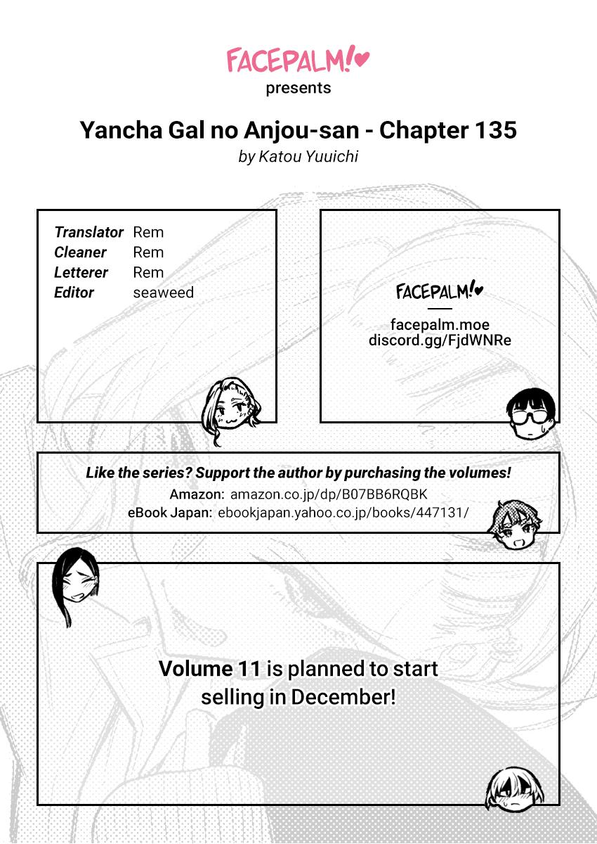 Yancha Gal no Anjou-san Chap 135 - Next Chap 136