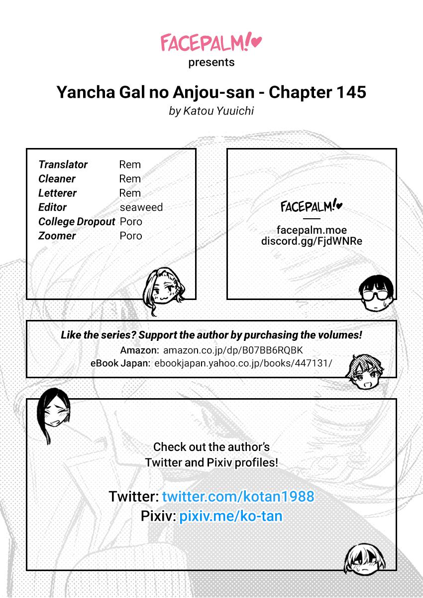 Yancha Gal no Anjou-san Chap 145 - Next Chap 146