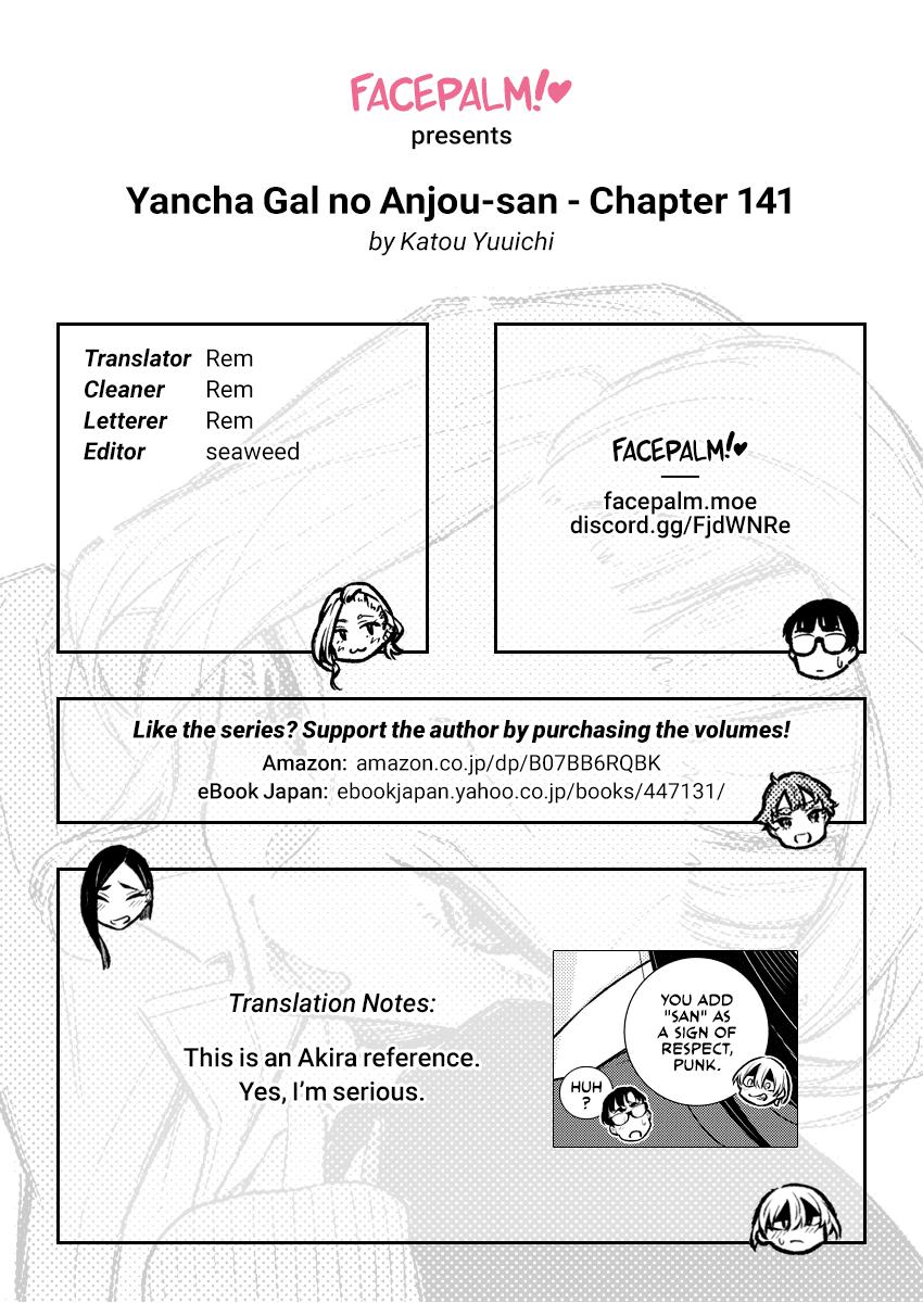 Yancha Gal no Anjou-san Chap 141 - Next Chap 142