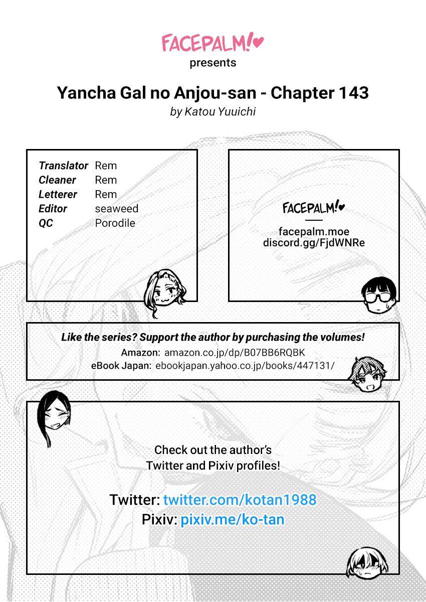 Yancha Gal no Anjou-san Chap 143 - Next Chap 144