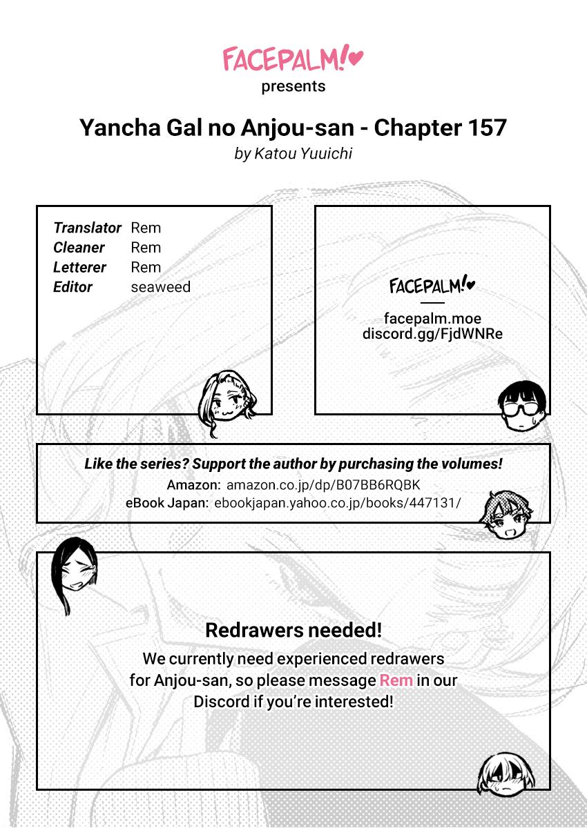 Yancha Gal no Anjou-san Chap 157 - Next Chap 158