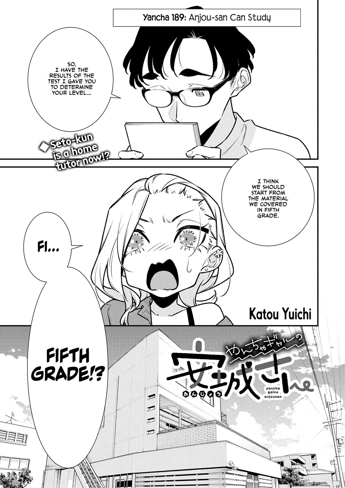 Yancha Gal no Anjou-san Chap 189 - Next Chap 190