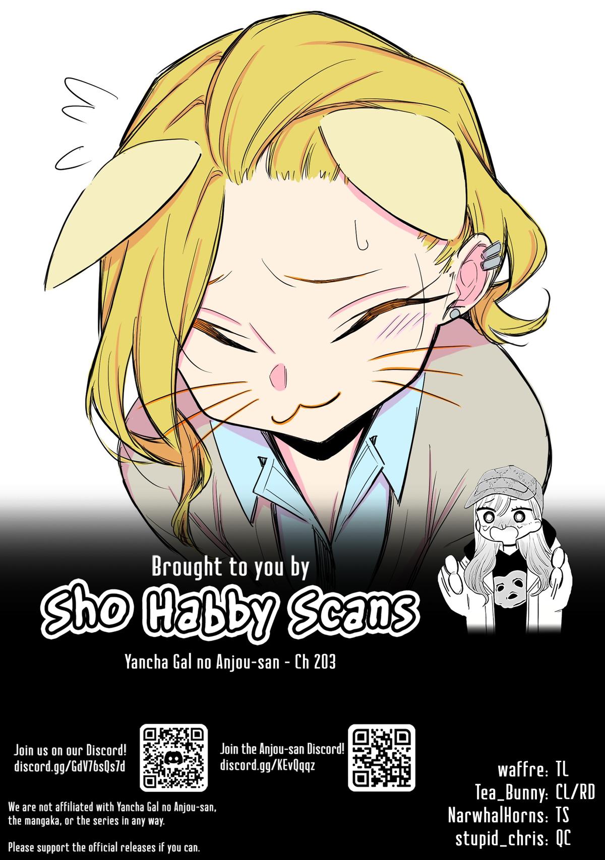Yancha Gal no Anjou-san Chap 203 - Next Chap 204
