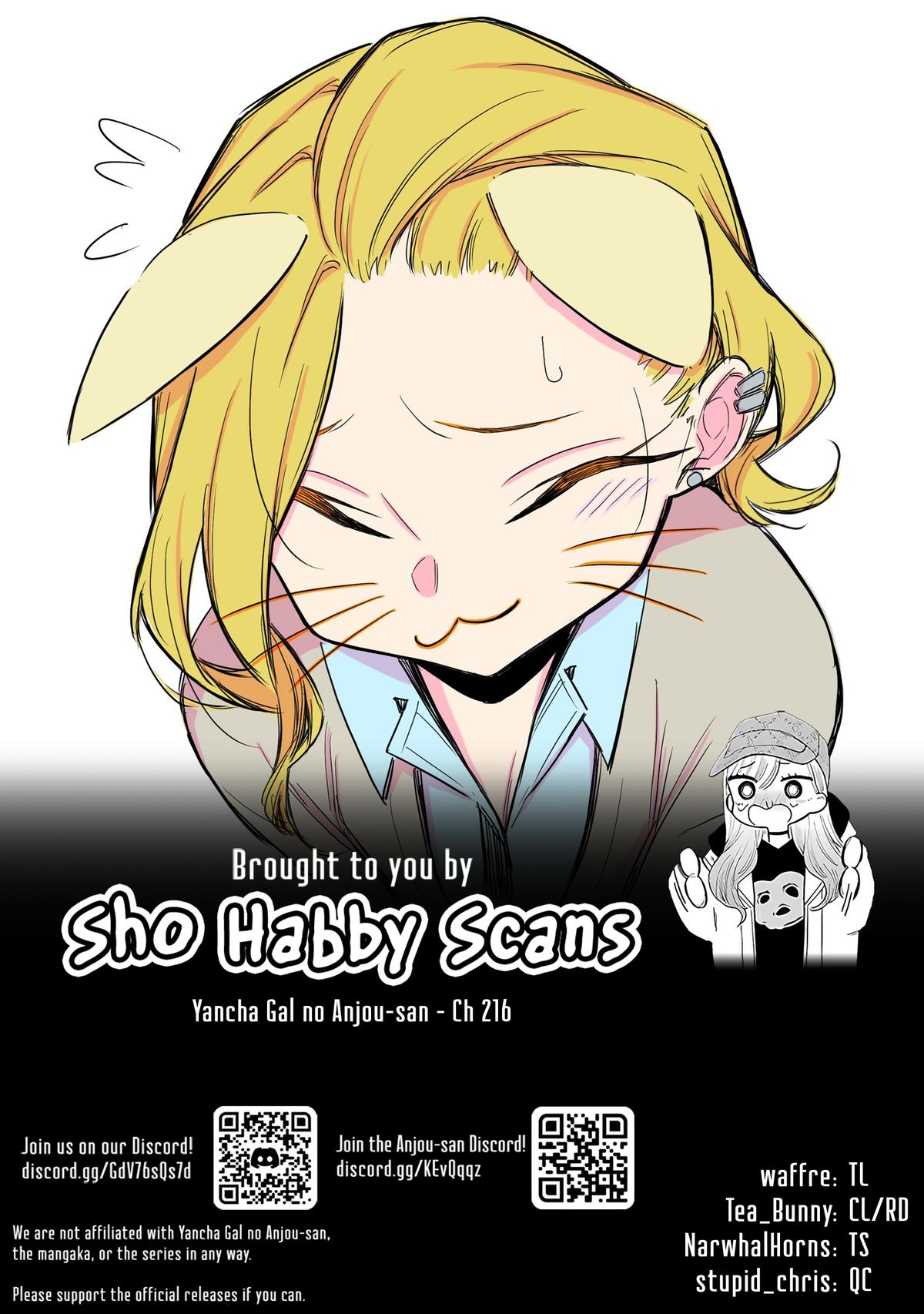 Yancha Gal no Anjou-san Chap 216 - Next Chap 217