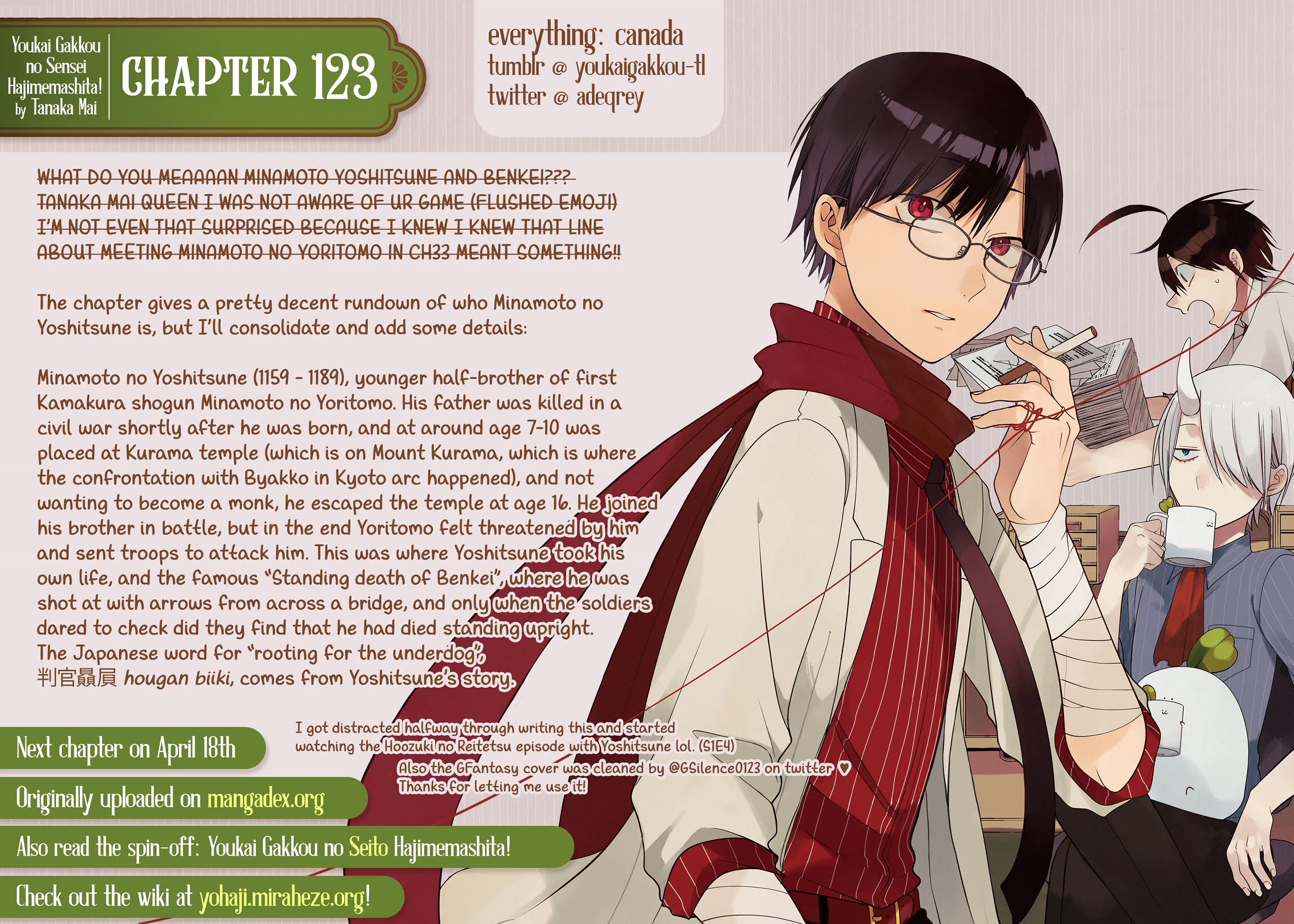 Youkai Gakkou no Sensei Hajimemashita! Chap 123 - Next Chap 124