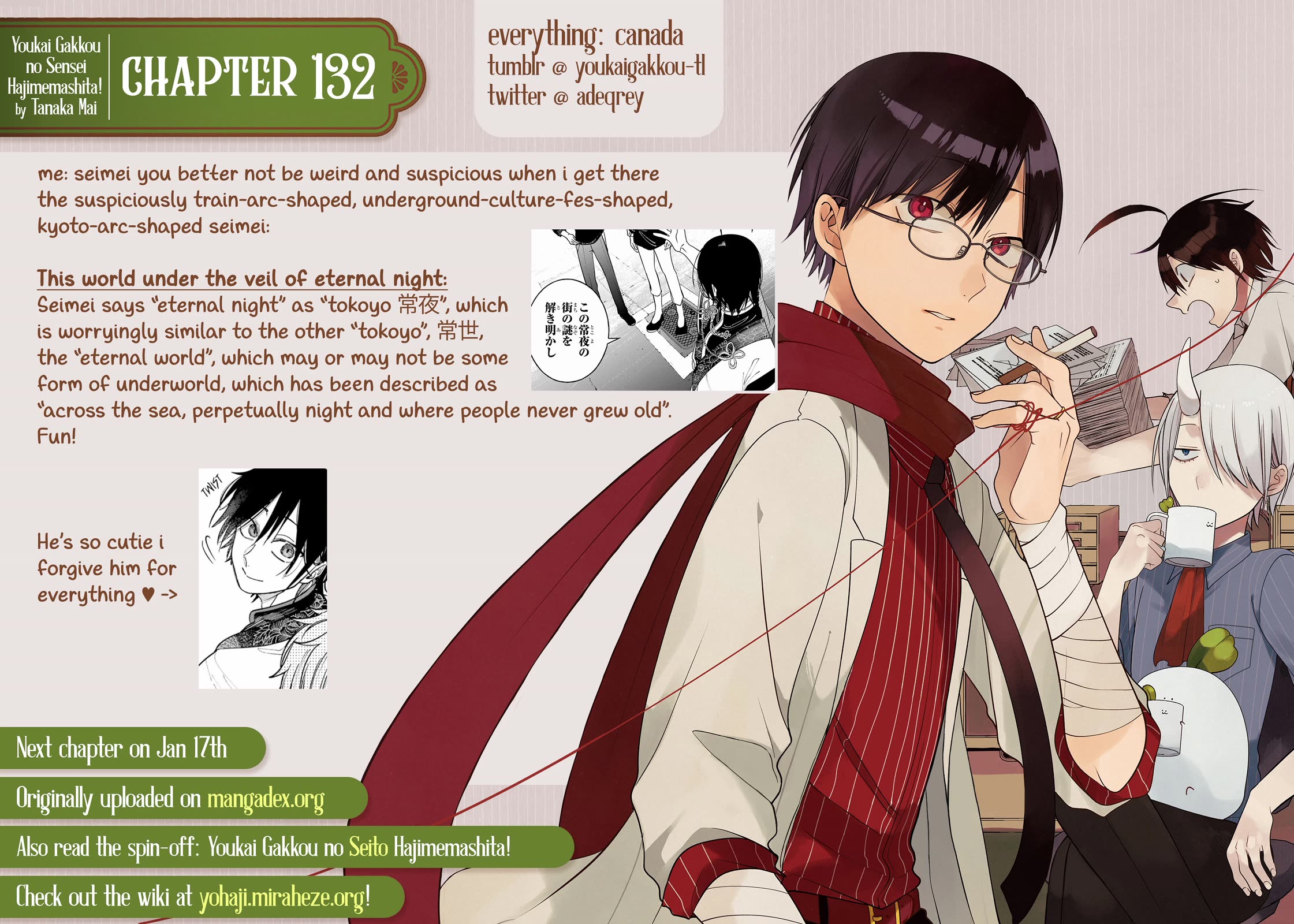 Youkai Gakkou no Sensei Hajimemashita! Chap 132 - Next Chap 133