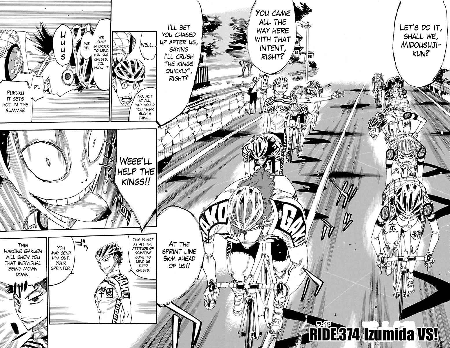 Yowamushi Pedal Chap 374 - Next Chap 375