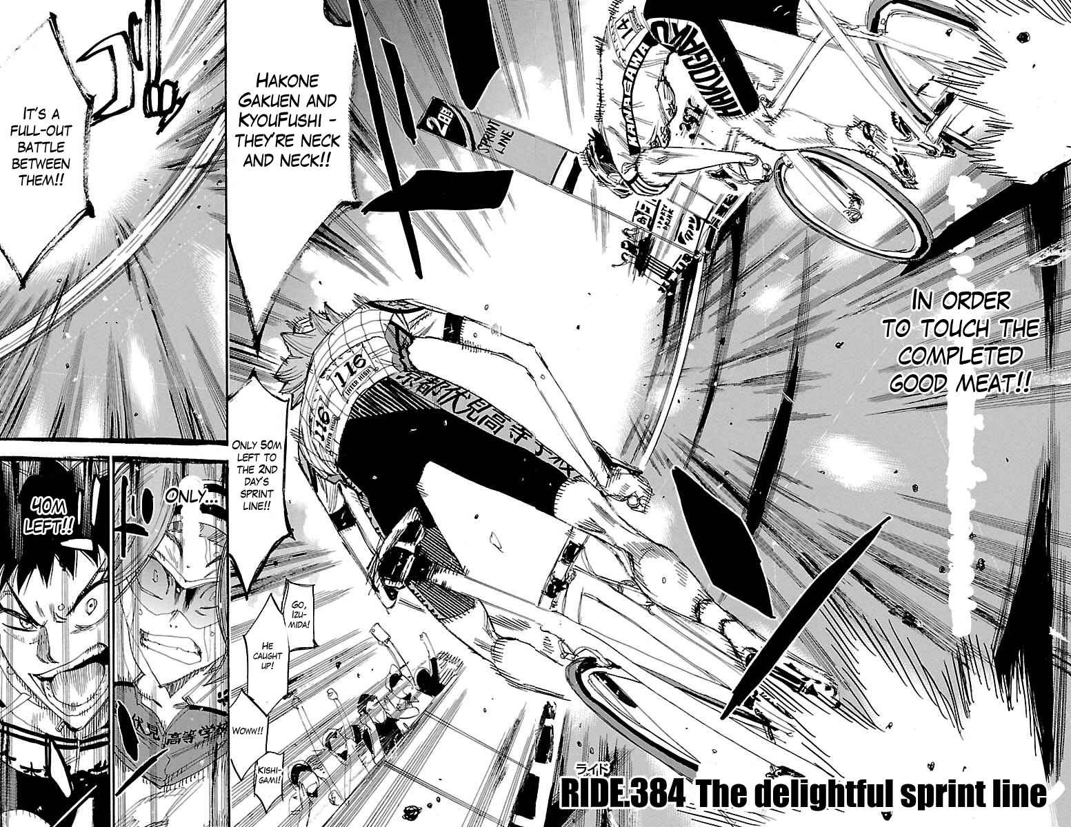 Yowamushi Pedal Chap 384 - Next Chap 385