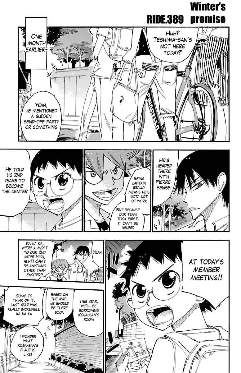 Yowamushi Pedal Chap 389 - Next Chap 390