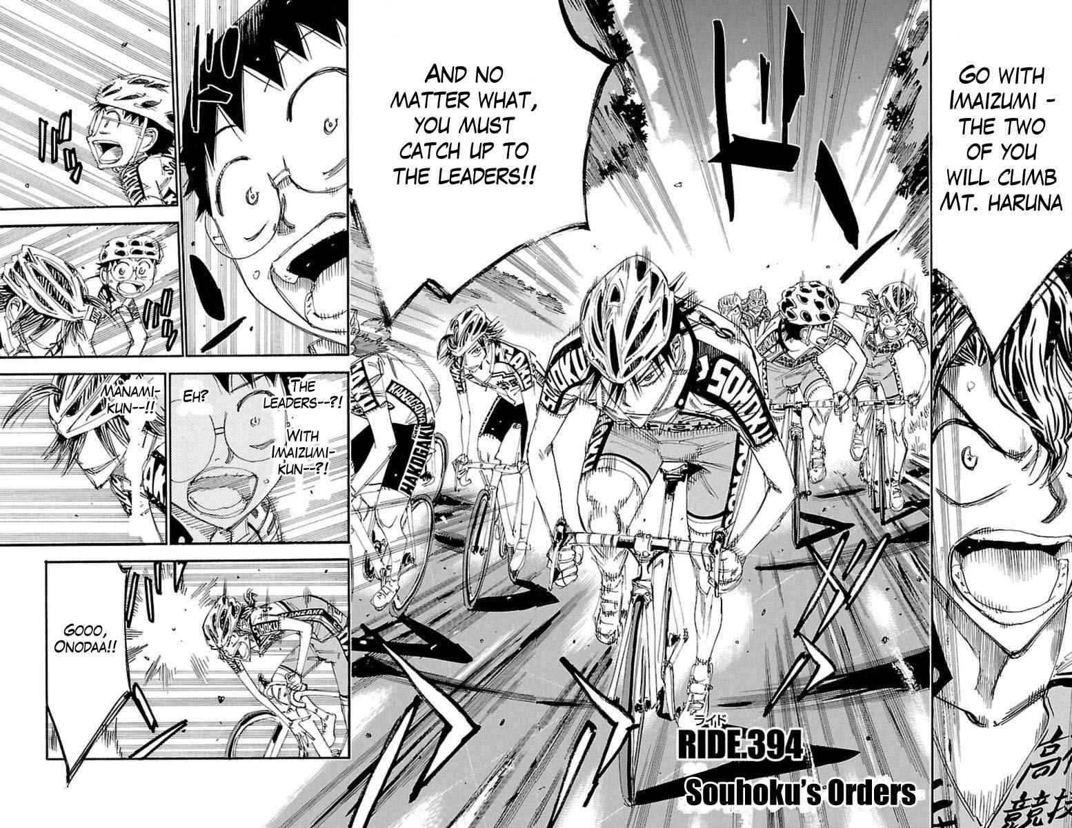 Yowamushi Pedal Chap 394 - Next Chap 395